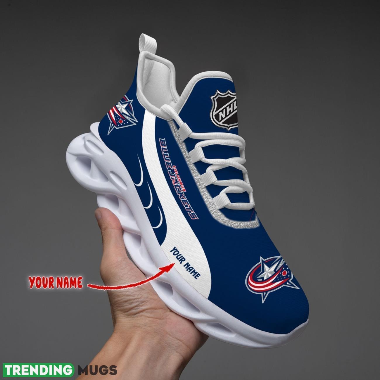 Columbus Blue Jackets Max Soul Shoes Custom Name Personalized Sneakers Running Gift Product Photo 1