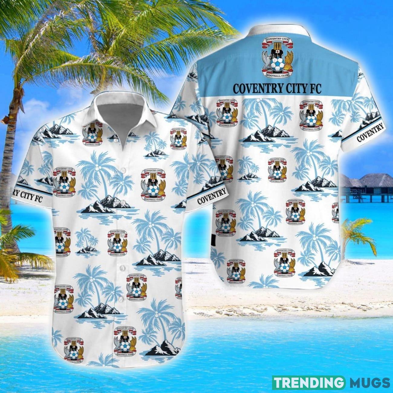 Coventry City F.C Coconut Vintage Pattern Beach 3D Hawaiian Shirt And Shorts Product Photo 1 Coventry City F.C Coconut Vintage Pattern Beach 3D Hawaiian Shirt And Shorts Product Photo 1