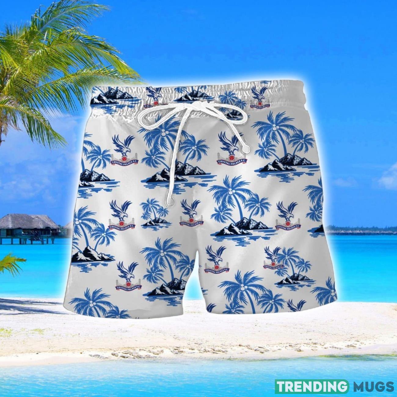Crystal Palace F.C Coconut Vintage Pattern Beach 3D Hawaiian Shirt And Shorts Hawaiian & Short Crystal Palace F.C Coconut Vintage Pattern Beach 3D Hawaiian Shirt And Shorts Hawaiian & Short