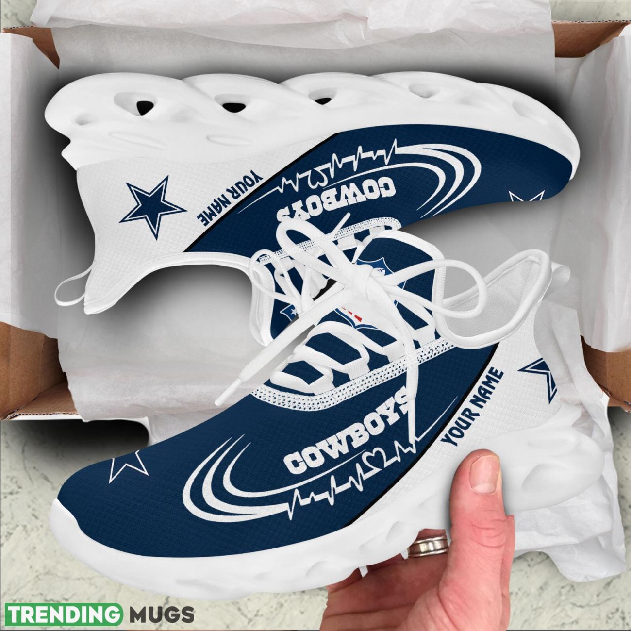 Dallas Cowboys Lover Running Sneakers Sport Max Soul Shoes For Men Women Custom Name Max Soul Dallas Cowboys Lover Running Sneakers Sport Max Soul Shoes For Men Women Custom Name Max Soul