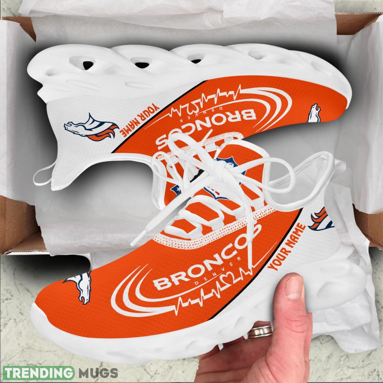 Denver Broncos Lover Running Sneakers Sport Max Soul Shoes For Men Women Custom Name Max Soul Denver Broncos Lover Running Sneakers Sport Max Soul Shoes For Men Women Custom Name Max Soul