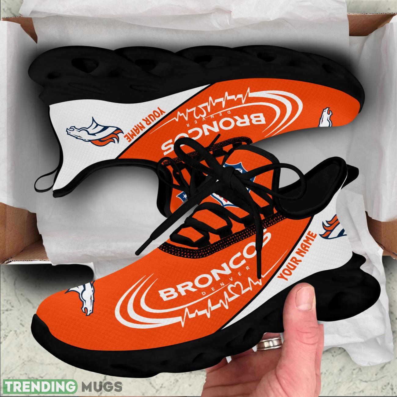 Denver Broncos Lover Running Sneakers Sport Max Soul Shoes For Men Women Custom Name Max Soul Denver Broncos Lover Running Sneakers Sport Max Soul Shoes For Men Women Custom Name Max Soul