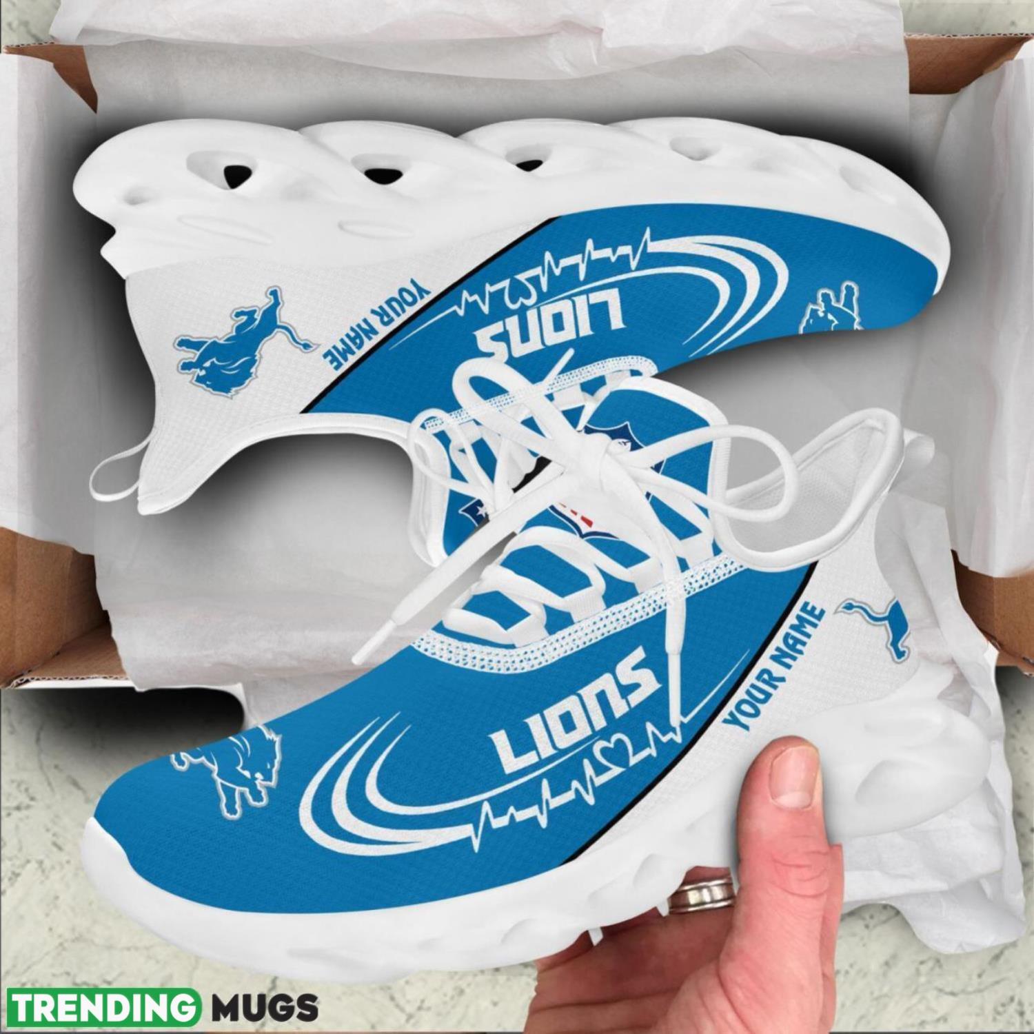 Detroit Lions Lover Running Sneakers Sport Max Soul Shoes For Men Women Custom Name Max Soul Detroit Lions Lover Running Sneakers Sport Max Soul Shoes For Men Women Custom Name Max Soul