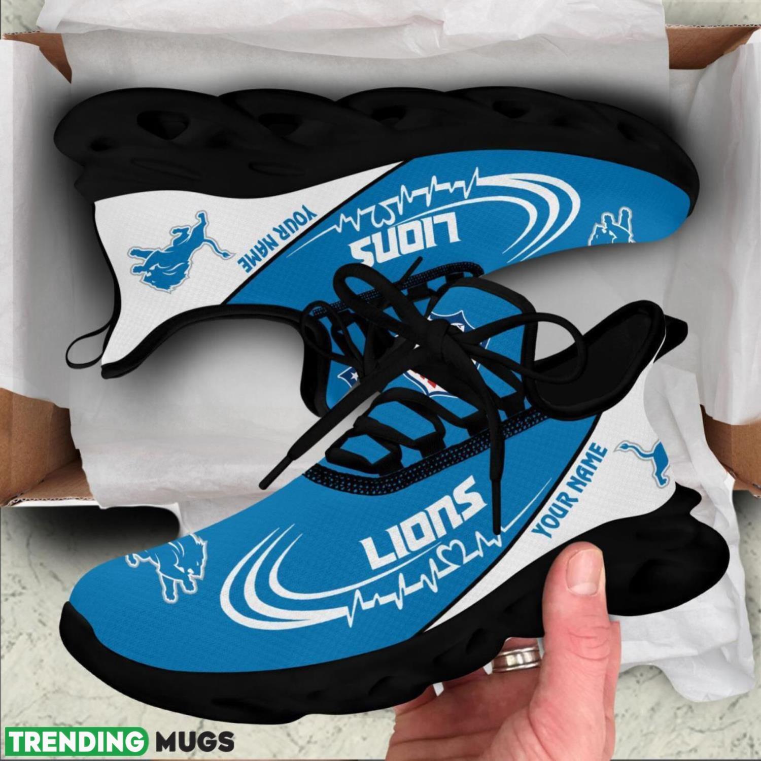 Detroit Lions Lover Running Sneakers Sport Max Soul Shoes For Men Women Custom Name Max Soul Detroit Lions Lover Running Sneakers Sport Max Soul Shoes For Men Women Custom Name Max Soul