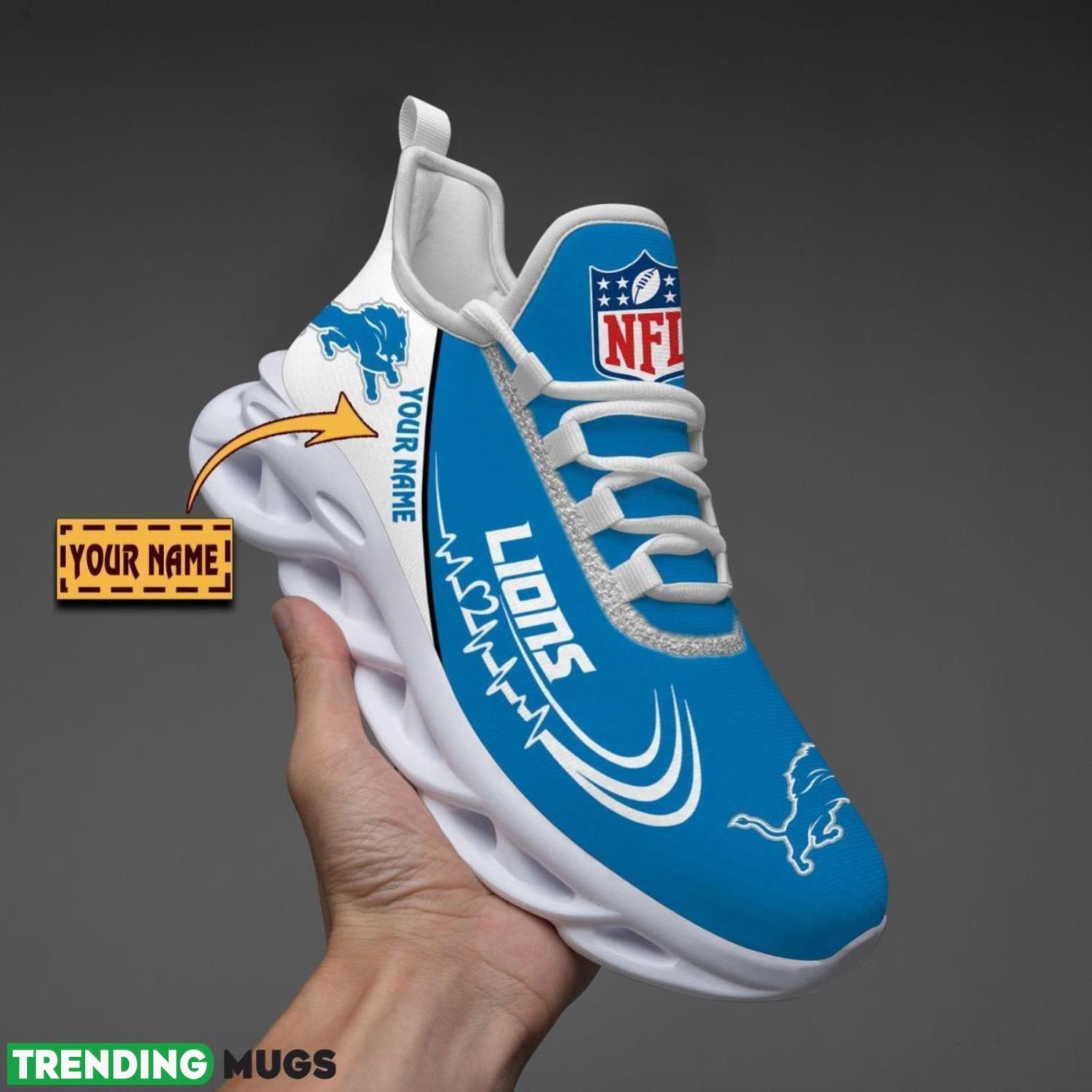 Detroit Lions Lover Running Sneakers Sport Max Soul Shoes For Men Women Custom Name Product Photo 1 Detroit Lions Lover Running Sneakers Sport Max Soul Shoes For Men Women Custom Name Product Photo 1