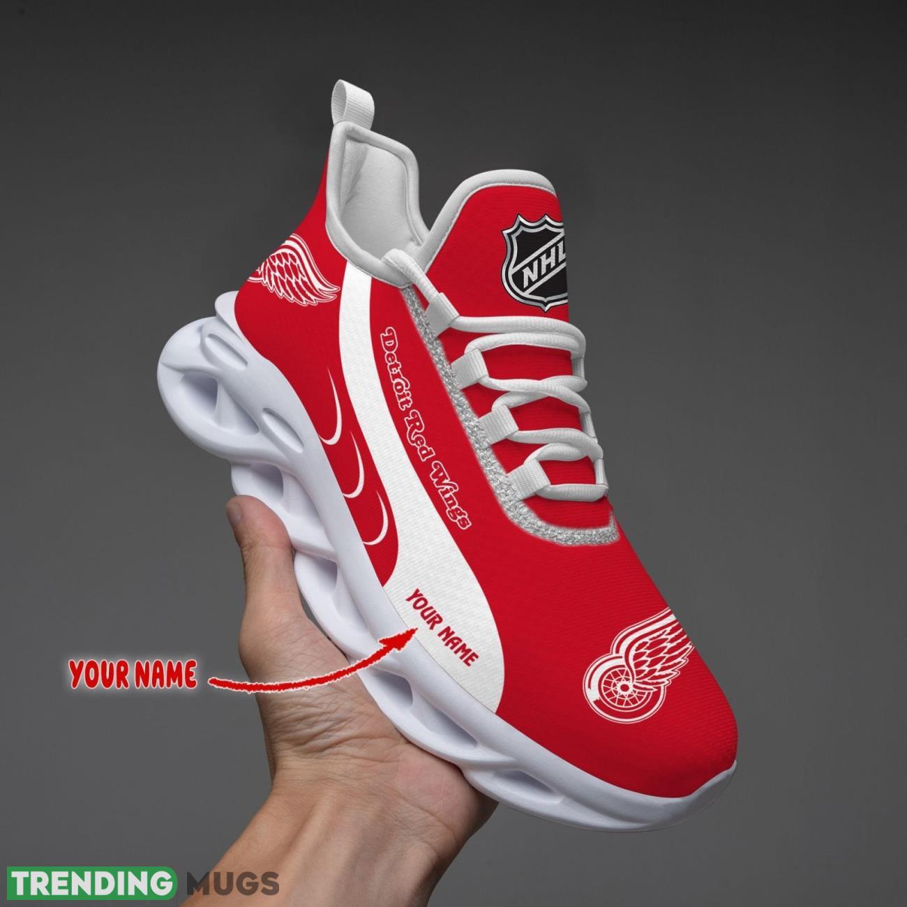 Detroit Red Wings Max Soul Shoes Custom Name Personalized Sneakers Running Gift Product Photo 1 Detroit Red Wings Max Soul Shoes Custom Name Personalized Sneakers Running Gift Product Photo 1