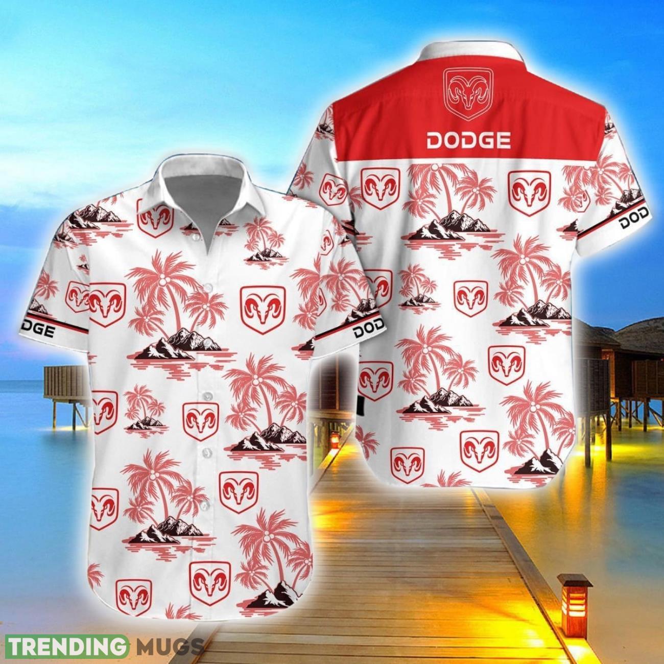 Dodge Coconut Vintage Beach Pattern Hawaiian Shirt And Shorts Set For Fans Product Photo 1 Dodge Coconut Vintage Beach Pattern Hawaiian Shirt And Shorts Set For Fans Product Photo 1