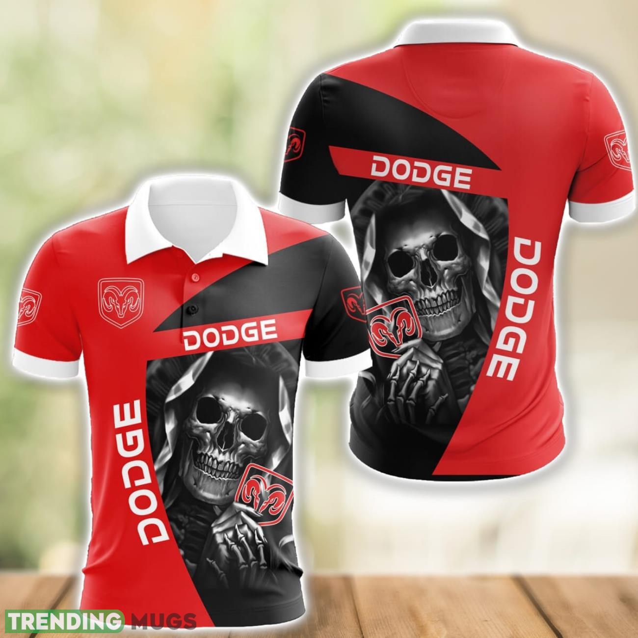 Dodge Logo and Skull 3D Polo Shirt Halloween Gift Product Photo 1 Dodge Logo and Skull 3D Polo Shirt Halloween Gift Product Photo 1