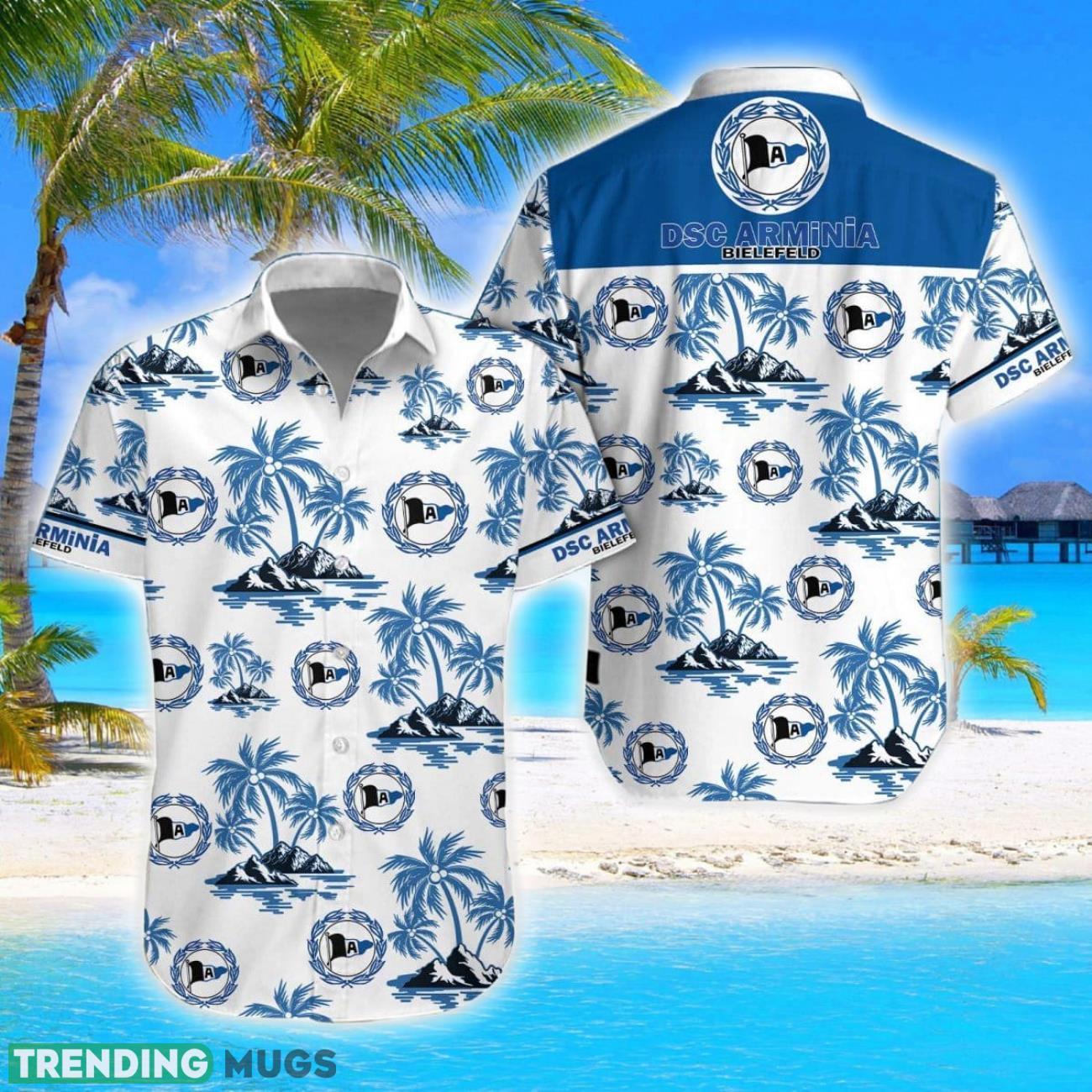 DSC Arminia Bielefeld Coconut Vintage Pattern Beach 3D Hawaiian Shirt And Shorts Product Photo 1 DSC Arminia Bielefeld Coconut Vintage Pattern Beach 3D Hawaiian Shirt And Shorts Product Photo 1