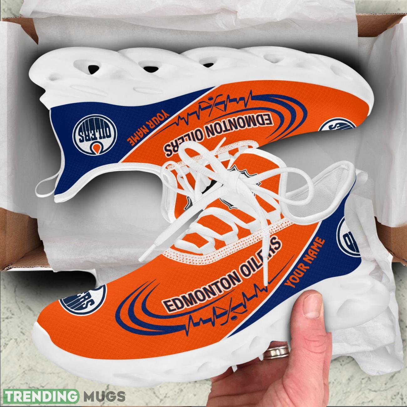 Edmonton Oilers Lover Running Sneakers Sport Max Soul Shoes For Men Women Custom Name Max Soul Edmonton Oilers Lover Running Sneakers Sport Max Soul Shoes For Men Women Custom Name Max Soul