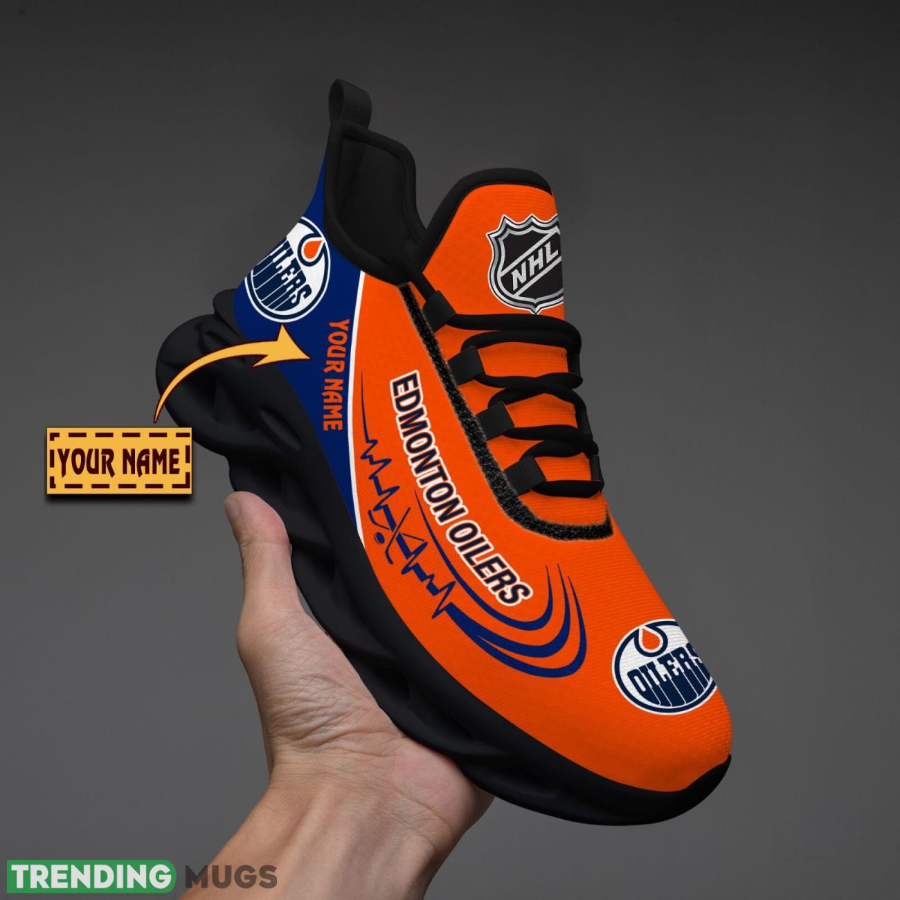 Edmonton Oilers Lover Running Sneakers Sport Max Soul Shoes For Men Women Custom Name Max Soul Edmonton Oilers Lover Running Sneakers Sport Max Soul Shoes For Men Women Custom Name Max Soul
