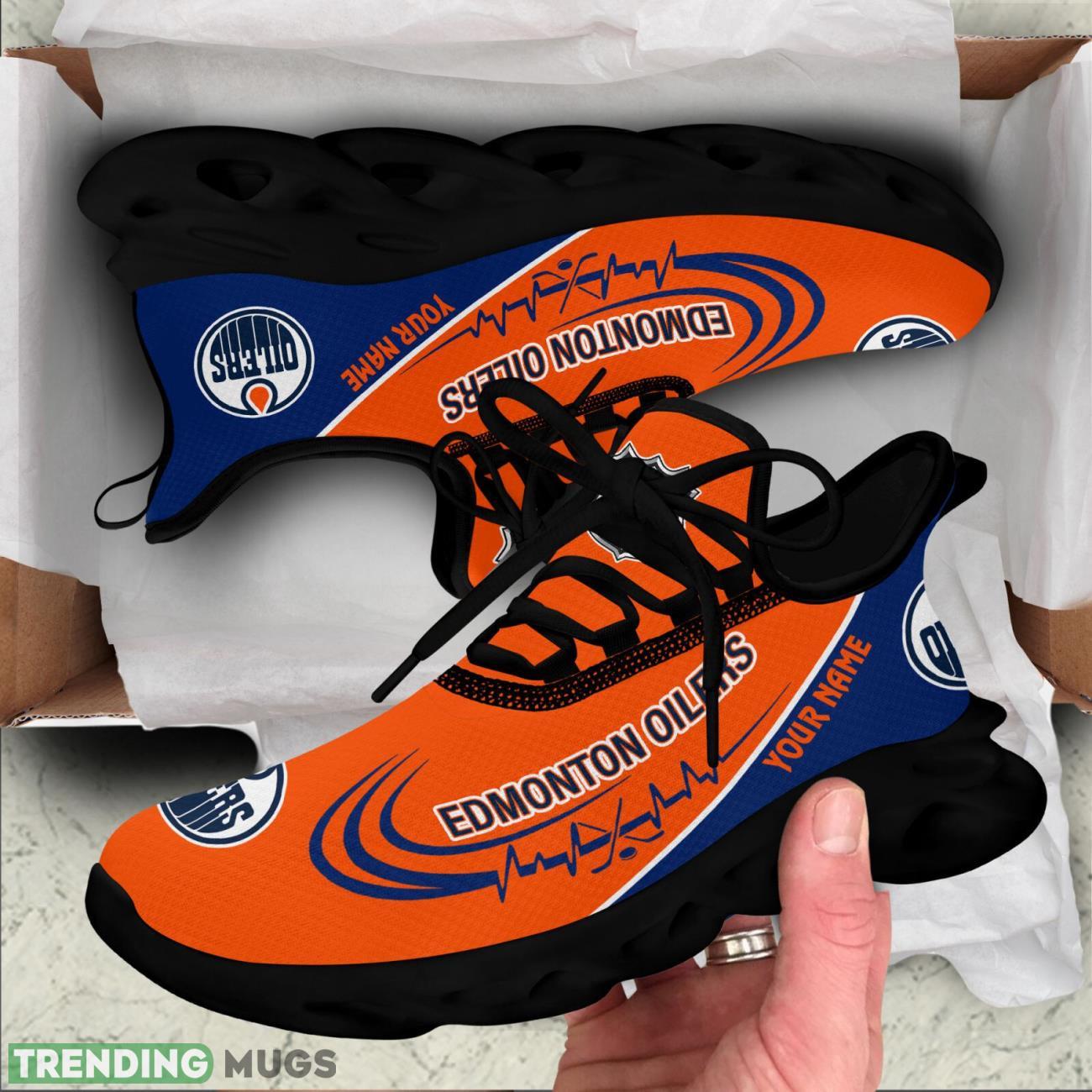 Edmonton Oilers Lover Running Sneakers Sport Max Soul Shoes For Men Women Custom Name Max Soul Edmonton Oilers Lover Running Sneakers Sport Max Soul Shoes For Men Women Custom Name Max Soul