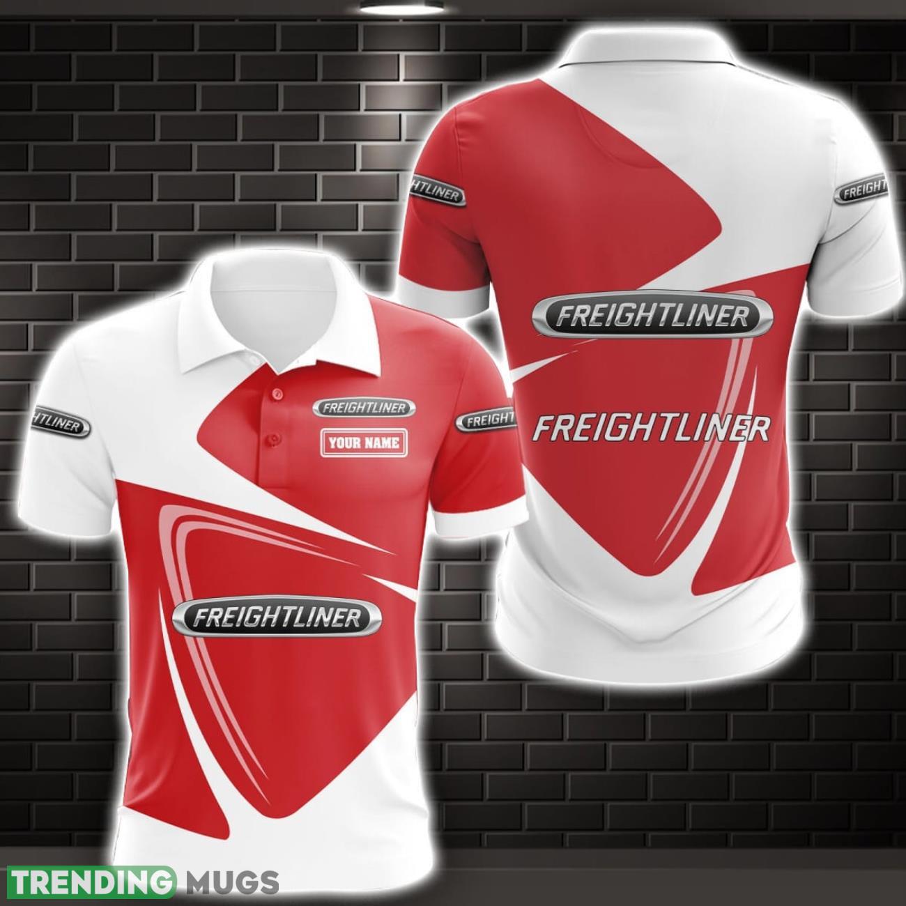 Freightliner 3D Polo Shirt Sport Gift For Men Custom Name Product Photo 1 Freightliner 3D Polo Shirt Sport Gift For Men Custom Name Product Photo 1