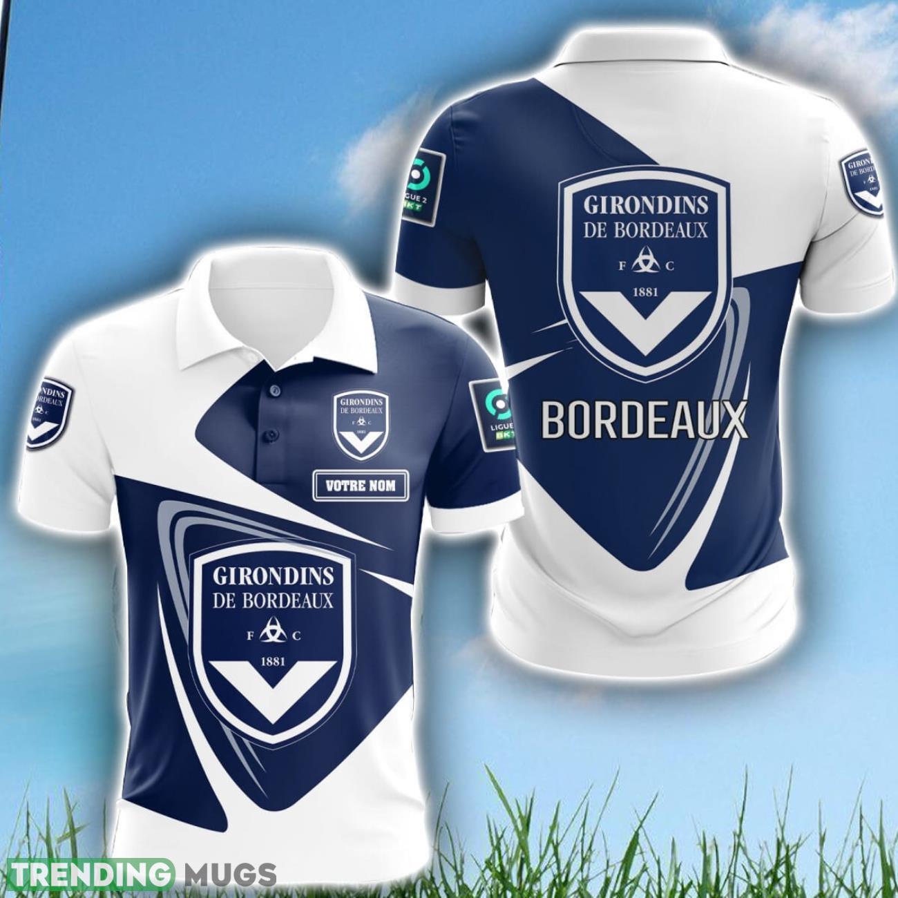 Girondins de Bordeaux 3D Polo Shirt Sport Gift For Men Custom Name Product Photo 1 Girondins de Bordeaux 3D Polo Shirt Sport Gift For Men Custom Name Product Photo 1