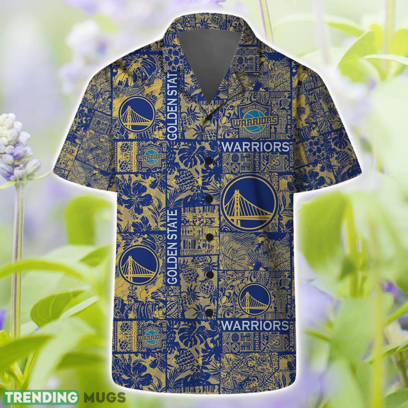 Golden State Warriors NBA  Team Floral Pattern Hawaiian Shirts And Beach Shorts Product Photo 1