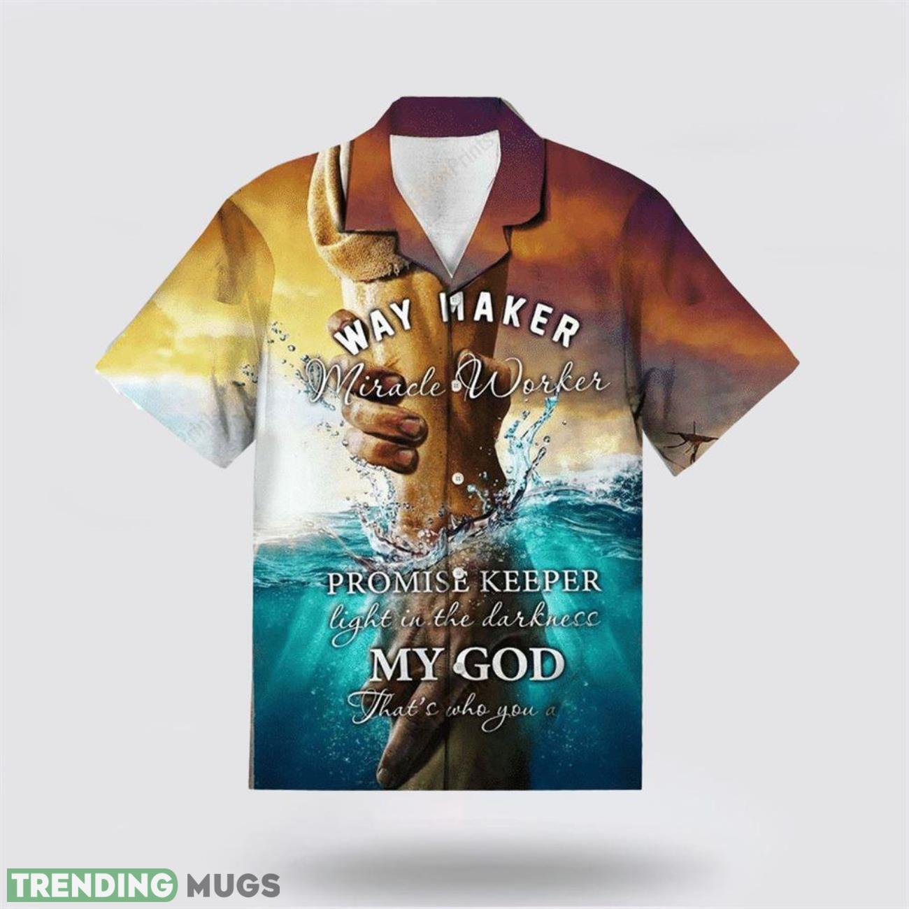 Hand Of Jesus Way Maker Miracle Worker Jesus Hawaiian Shirt Short Sleeve Shirt Product Photo 1 Hand Of Jesus Way Maker Miracle Worker Jesus Hawaiian Shirt Short Sleeve Shirt Product Photo 1