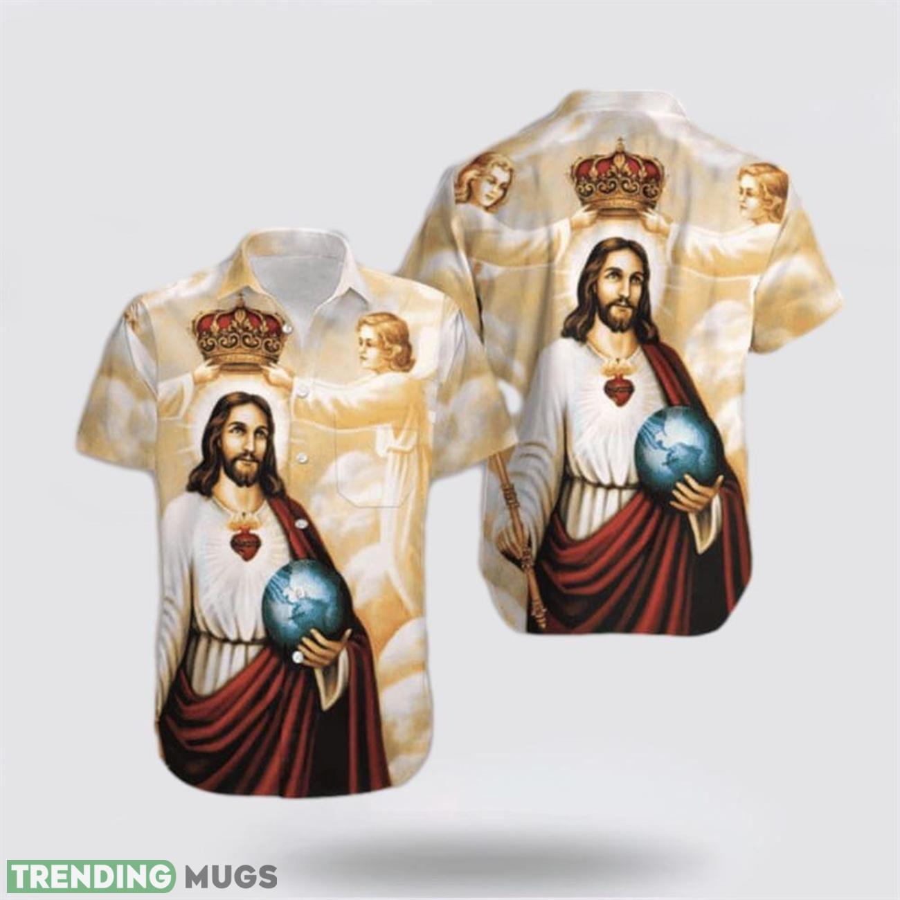 Happy Easter Sunday Jesus He Is Risen Hallelujah Aloha Hawaiian Shirt For Men And Women Product Photo 1