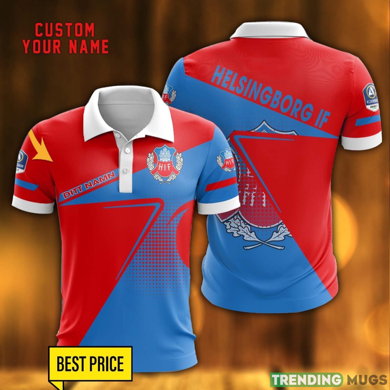 Helsingborgs IF All Printed 3D Polo Shirt Men Gift Golf Lover Gift Custom Name Product Photo 1 Helsingborgs IF All Printed 3D Polo Shirt Men Gift Golf Lover Gift Custom Name Product Photo 1