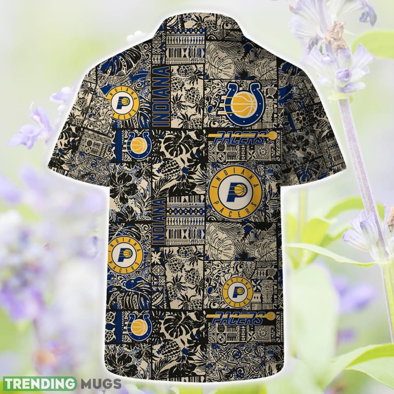 Indiana Pacers NBA Team Floral Pattern Hawaiian Shirts And Beach Shorts Hawaiian & Short Indiana Pacers NBA Team Floral Pattern Hawaiian Shirts And Beach Shorts Hawaiian & Short