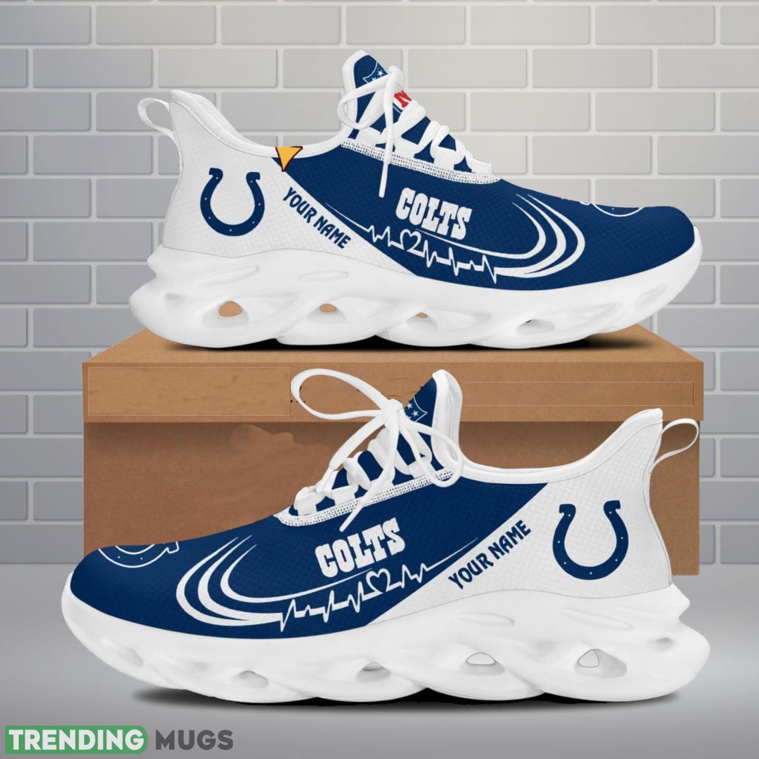 Indianapolis Colts Lover Running Sneakers Sport Max Soul Shoes For Men Women Custom Name Max Soul Indianapolis Colts Lover Running Sneakers Sport Max Soul Shoes For Men Women Custom Name Max Soul