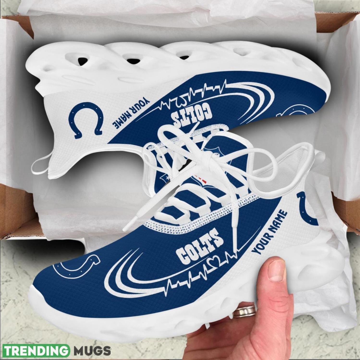 Indianapolis Colts Lover Running Sneakers Sport Max Soul Shoes For Men Women Custom Name Max Soul Indianapolis Colts Lover Running Sneakers Sport Max Soul Shoes For Men Women Custom Name Max Soul