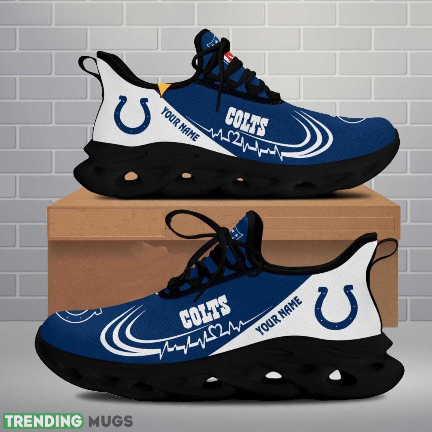 Indianapolis Colts Lover Running Sneakers Sport Max Soul Shoes For Men Women Custom Name Max Soul Indianapolis Colts Lover Running Sneakers Sport Max Soul Shoes For Men Women Custom Name Max Soul
