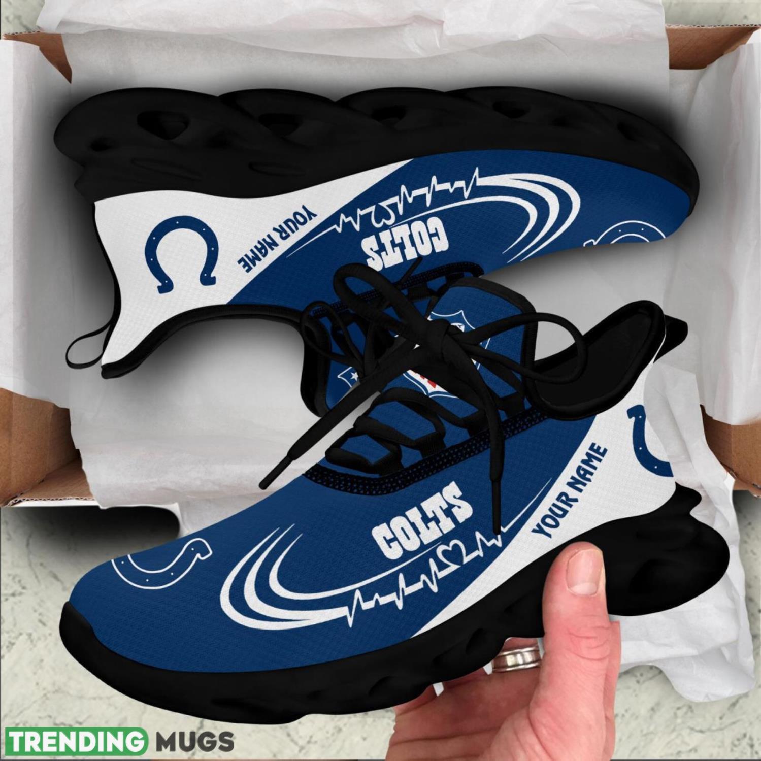 Indianapolis Colts Lover Running Sneakers Sport Max Soul Shoes For Men Women Custom Name Max Soul Indianapolis Colts Lover Running Sneakers Sport Max Soul Shoes For Men Women Custom Name Max Soul