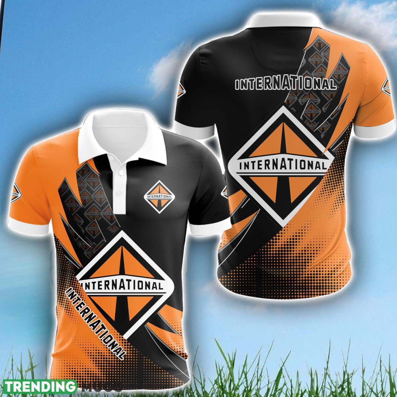 International 3D Polo Shirt Limited For Fans Logo Printed Product Photo 1