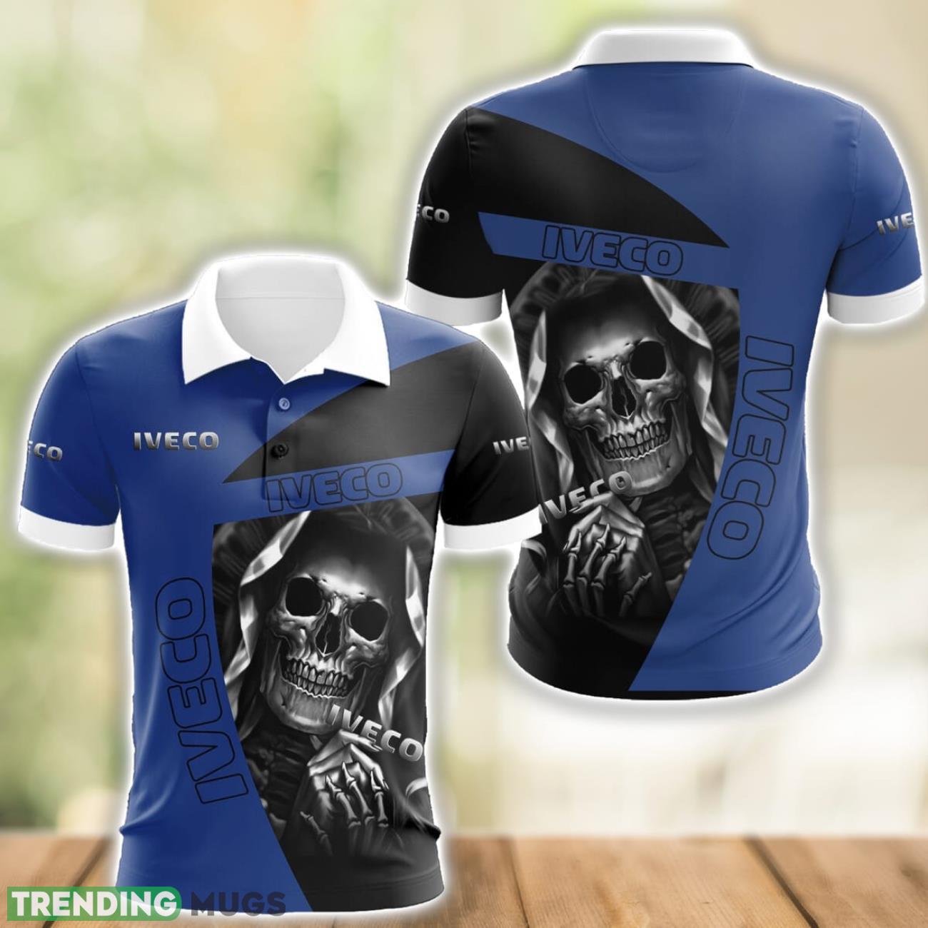 Iveco Logo and Skull 3D Polo Shirt Halloween Gift Product Photo 1