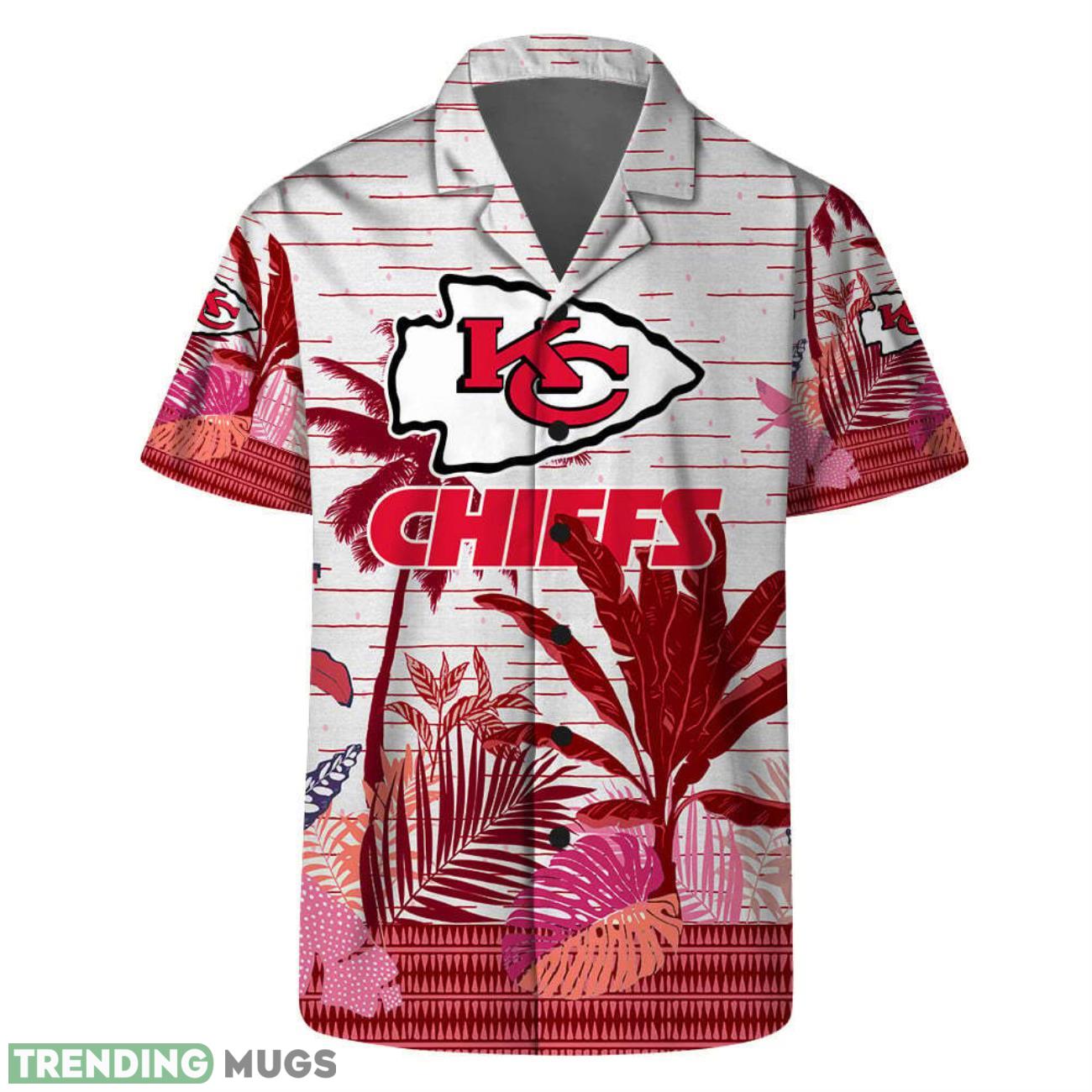 Kansas City Chiefs Team Beach Shirt Tropical Style Hawaiian SHirt And Shorts Product Photo 1