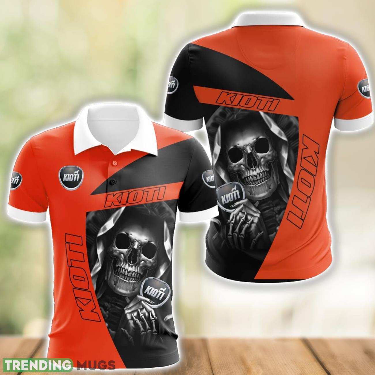 Kioti Logo and Skull 3D Polo Shirt Halloween Gift Product Photo 1 Kioti Logo and Skull 3D Polo Shirt Halloween Gift Product Photo 1