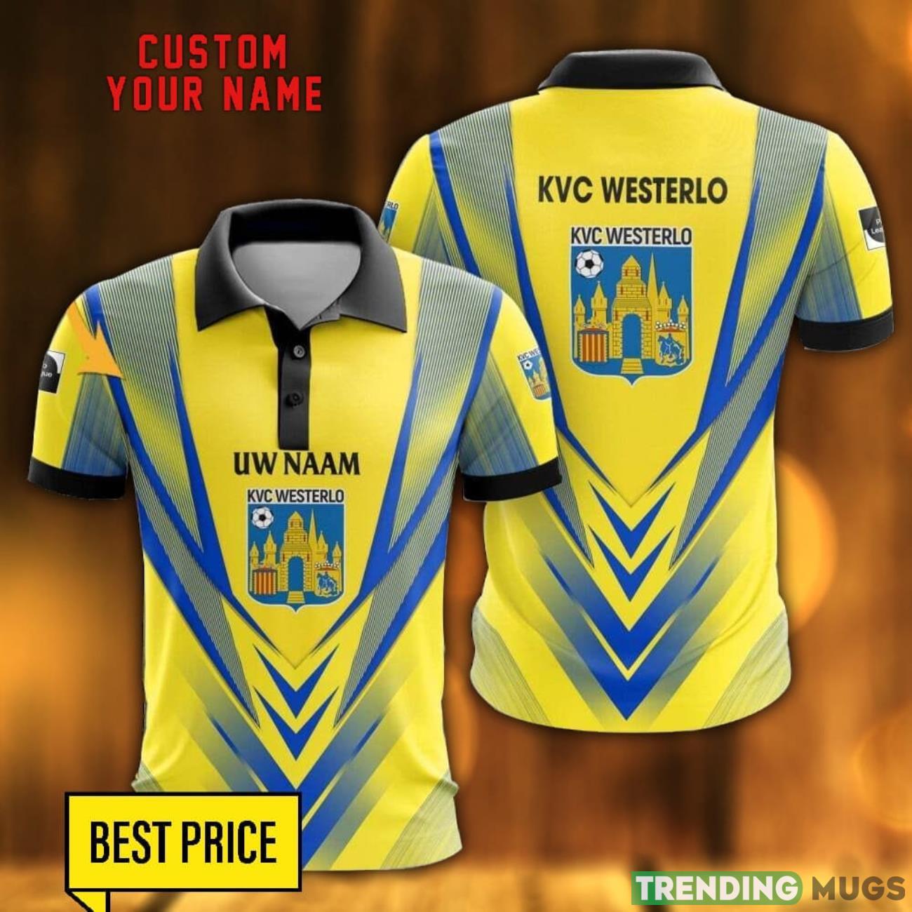 K.V.C. Westerlo All Printed 3D Polo Shirt Men Gift Golf Lover Gift Custom Name Product Photo 1