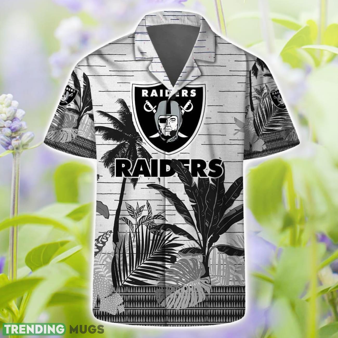Las Vegas Raiders Team Beach Shirt Tropical Style Hawaiian SHirt And Shorts Product Photo 1 Las Vegas Raiders Team Beach Shirt Tropical Style Hawaiian SHirt And Shorts Product Photo 1