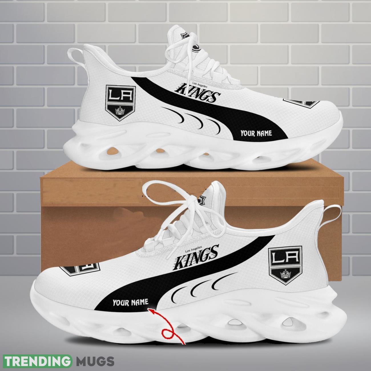 Los Angeles Kings Max Soul Shoes Custom Name Personalized Sneakers Running Gift Max Soul Los Angeles Kings Max Soul Shoes Custom Name Personalized Sneakers Running Gift Max Soul