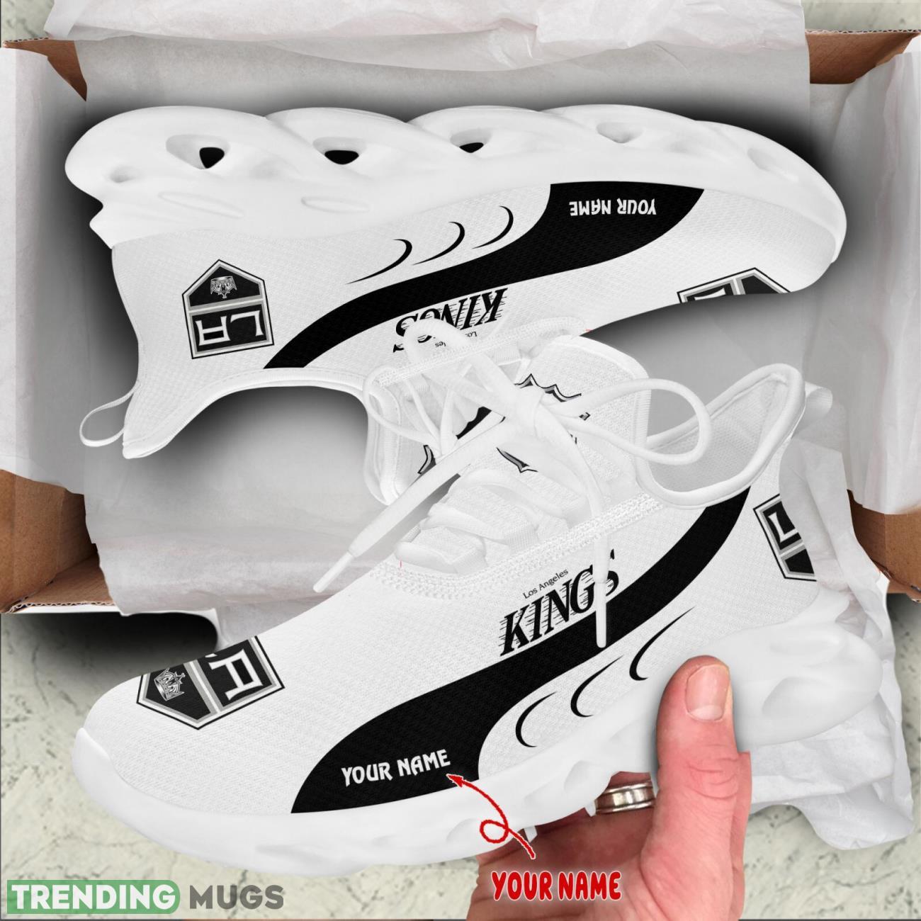 Los Angeles Kings Max Soul Shoes Custom Name Personalized Sneakers Running Gift Max Soul Los Angeles Kings Max Soul Shoes Custom Name Personalized Sneakers Running Gift Max Soul