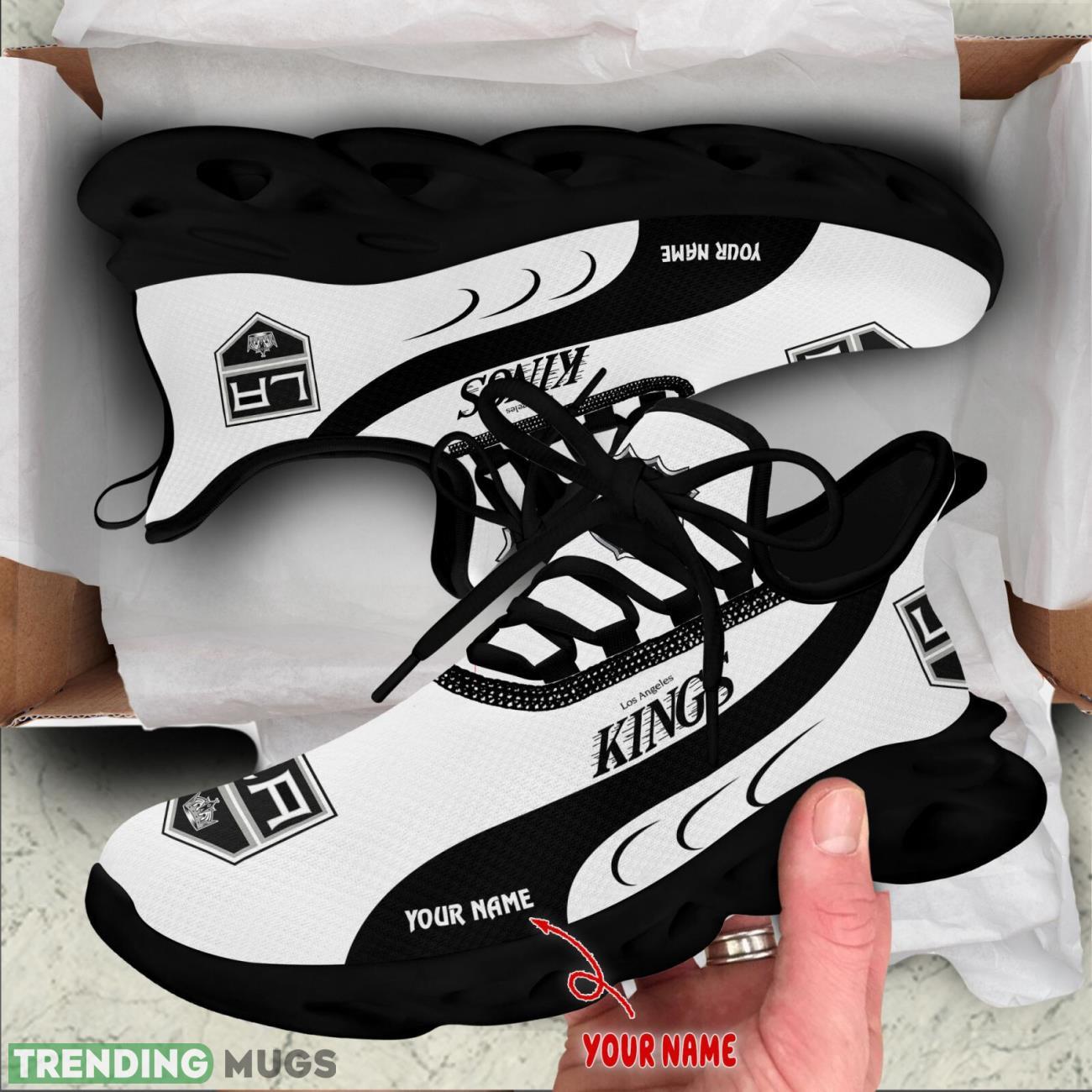 Los Angeles Kings Max Soul Shoes Custom Name Personalized Sneakers Running Gift Max Soul Los Angeles Kings Max Soul Shoes Custom Name Personalized Sneakers Running Gift Max Soul