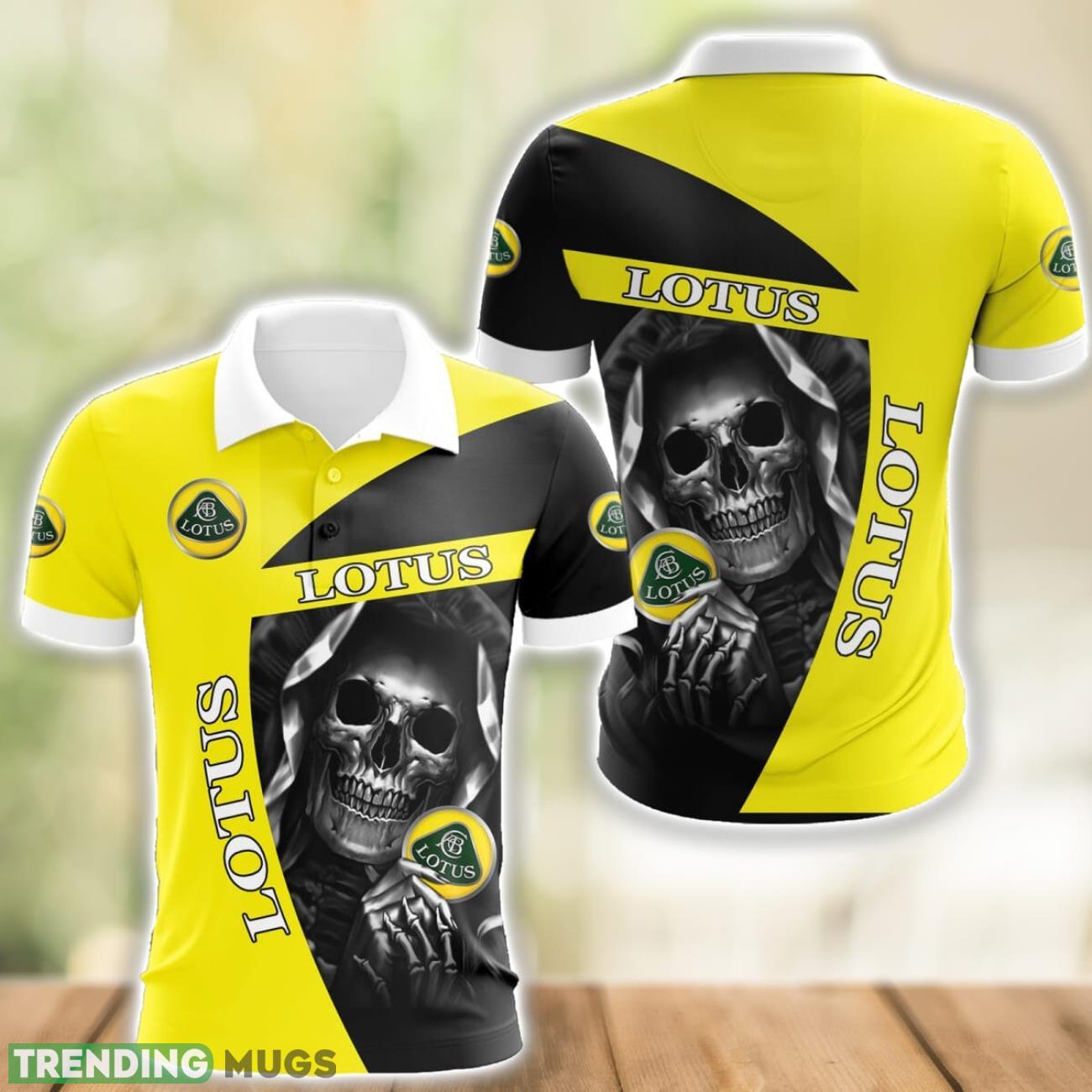 Lotus Logo and Skull 3D Polo Shirt Halloween Gift Product Photo 1