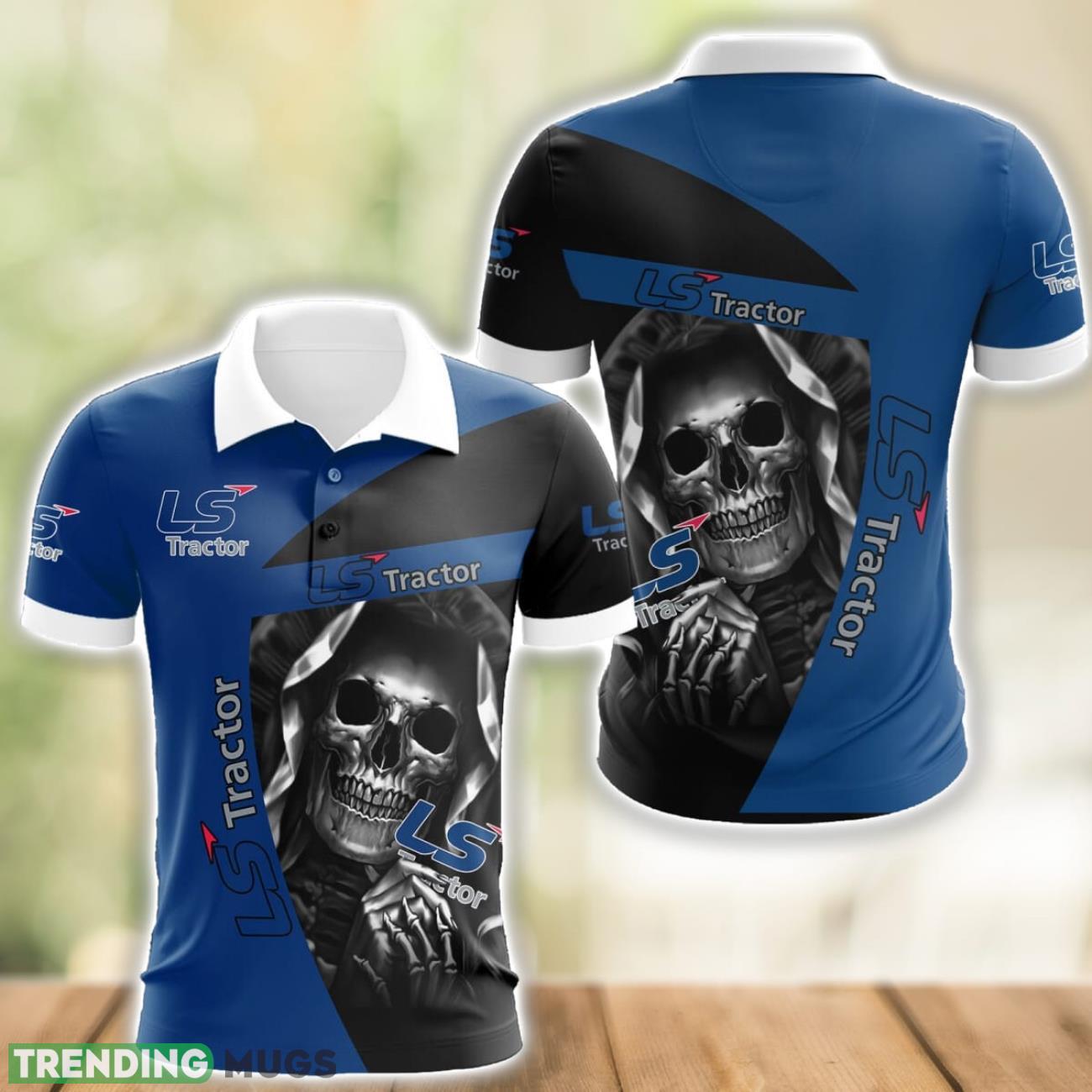 LS Tractor Logo and Skull 3D Polo Shirt Halloween Gift Product Photo 1 LS Tractor Logo and Skull 3D Polo Shirt Halloween Gift Product Photo 1