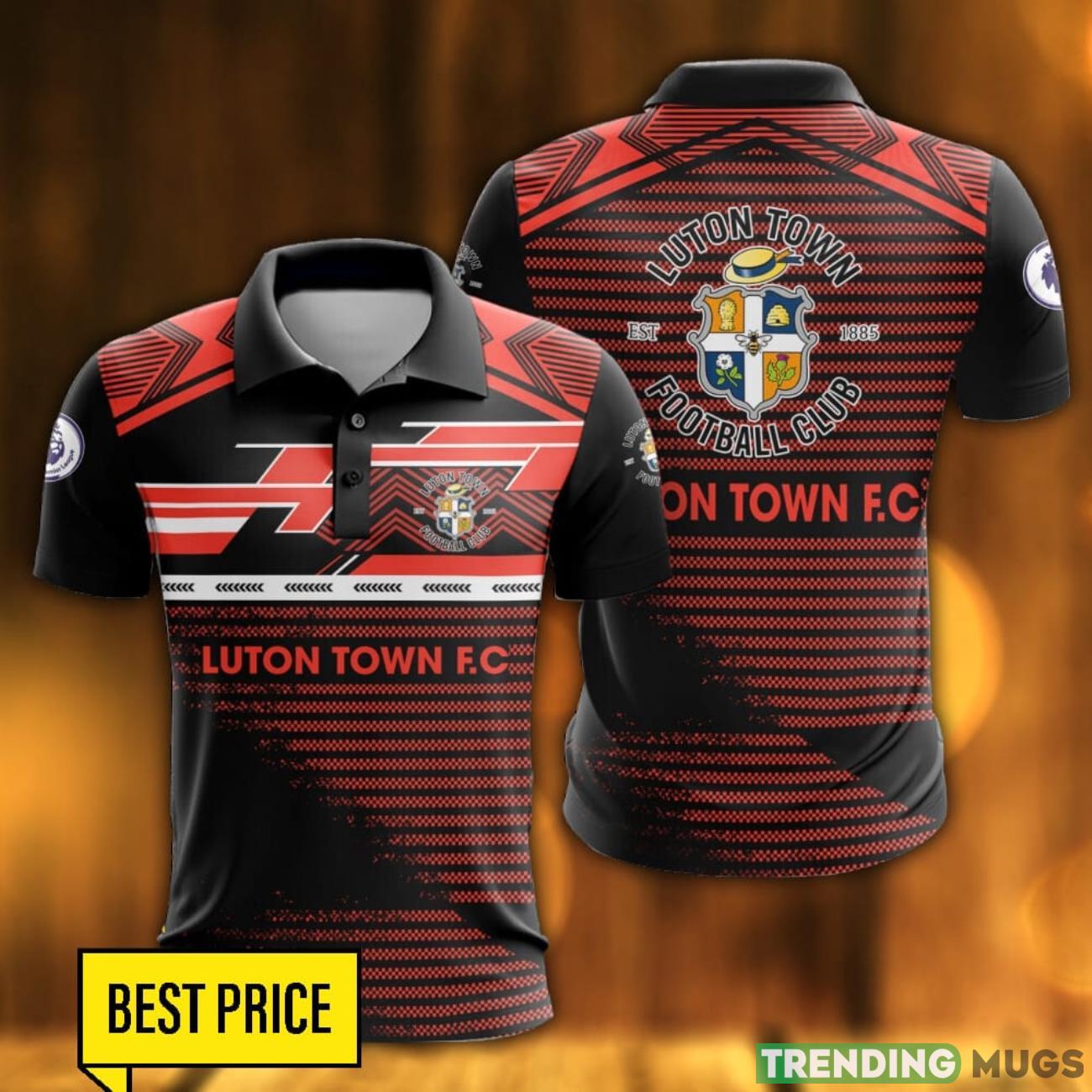 Luton Town F.C All Printed 3D Polo Shirt Men Gift Golf Lover Gift Product Photo 1 Luton Town F.C All Printed 3D Polo Shirt Men Gift Golf Lover Gift Product Photo 1