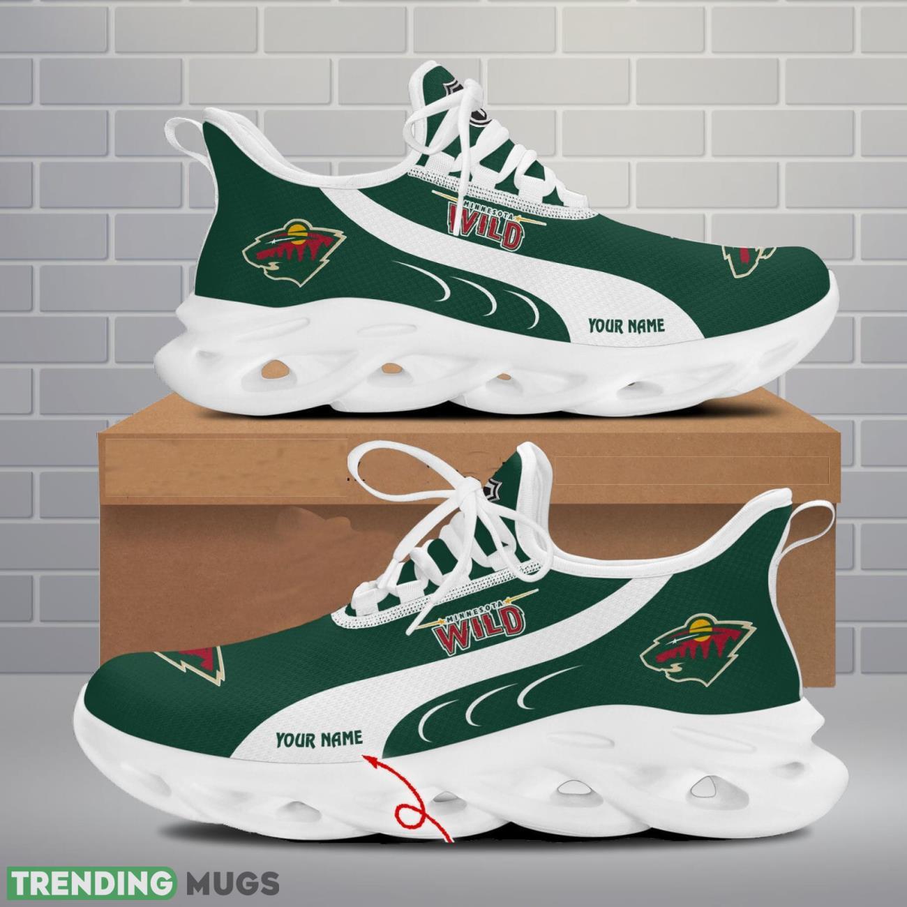 Minnesota Wild Max Soul Shoes Custom Name Personalized Sneakers Running Gift Max Soul Minnesota Wild Max Soul Shoes Custom Name Personalized Sneakers Running Gift Max Soul