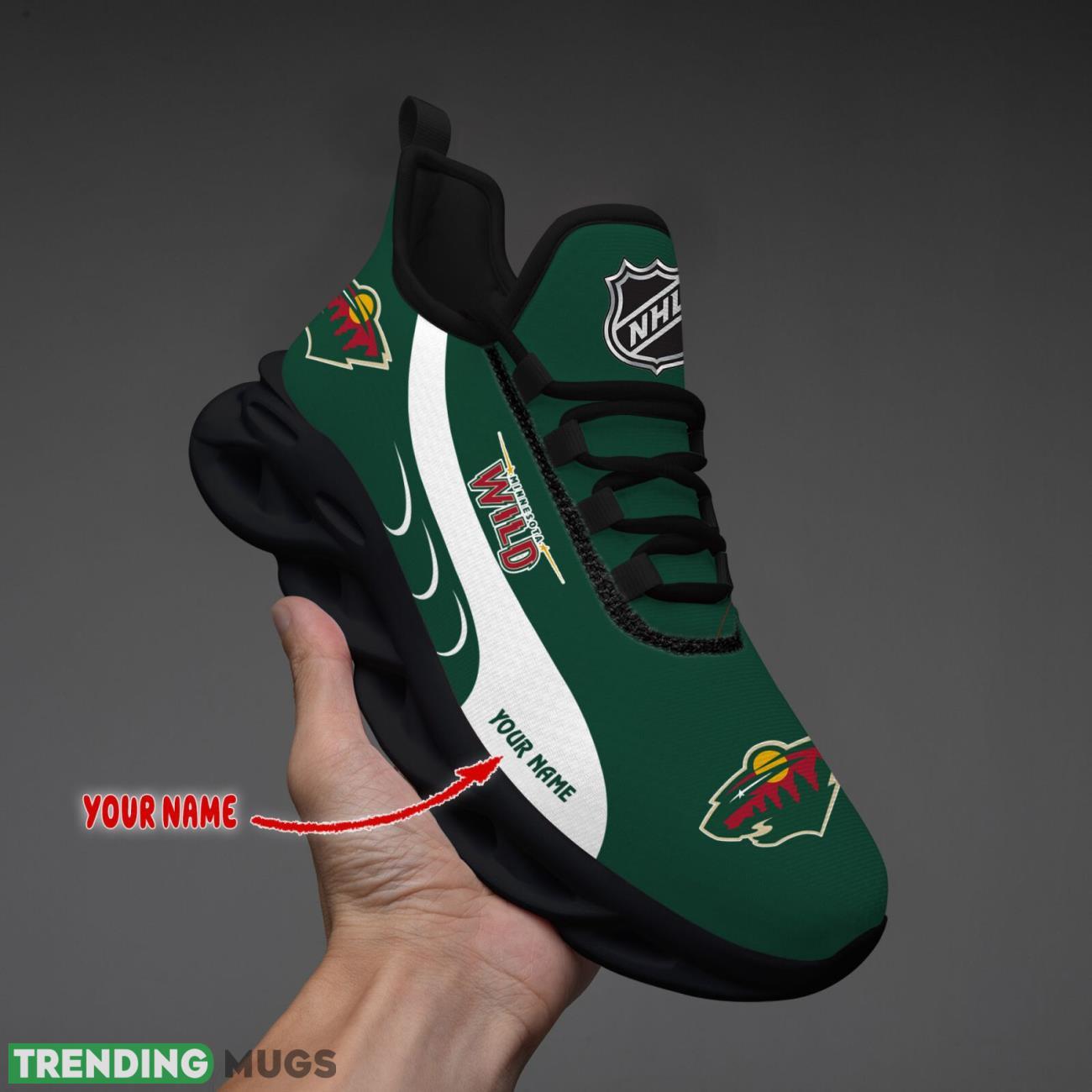 Minnesota Wild Max Soul Shoes Custom Name Personalized Sneakers Running Gift Max Soul Minnesota Wild Max Soul Shoes Custom Name Personalized Sneakers Running Gift Max Soul