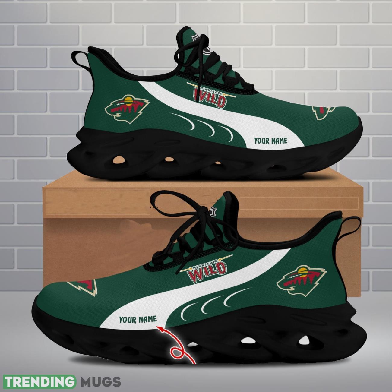 Minnesota Wild Max Soul Shoes Custom Name Personalized Sneakers Running Gift Max Soul Minnesota Wild Max Soul Shoes Custom Name Personalized Sneakers Running Gift Max Soul
