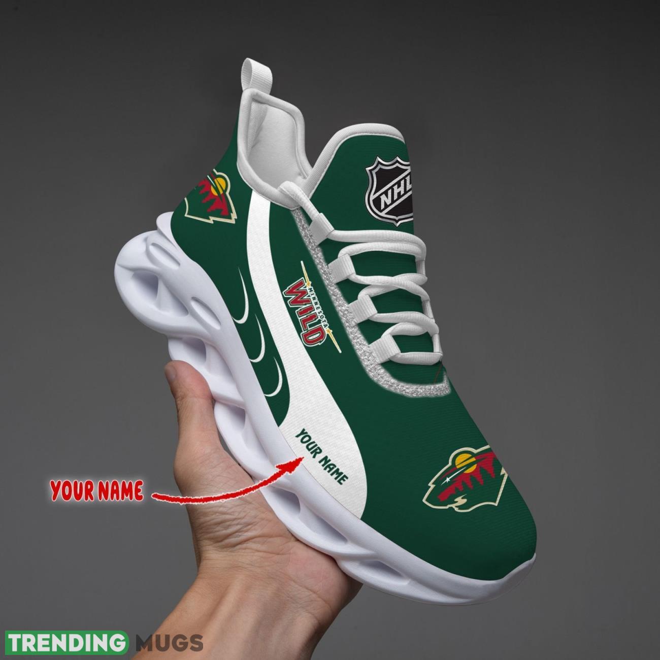 Minnesota Wild Max Soul Shoes Custom Name Personalized Sneakers Running Gift Product Photo 1 Minnesota Wild Max Soul Shoes Custom Name Personalized Sneakers Running Gift Product Photo 1