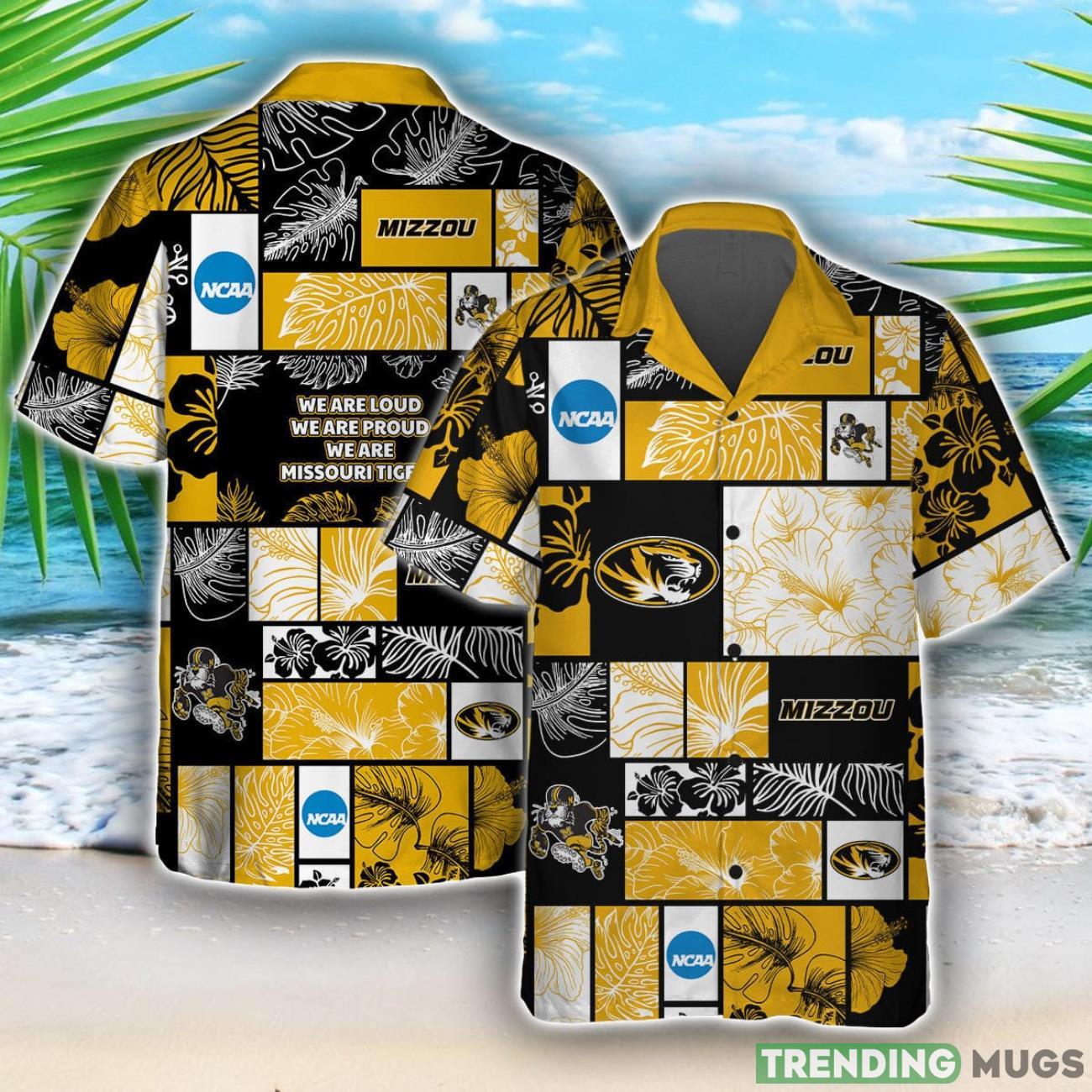Missouri Tigers Team Logo Pattern Hawaiian Shirt And Shorts Product Photo 1 Missouri Tigers Team Logo Pattern Hawaiian Shirt And Shorts Product Photo 1