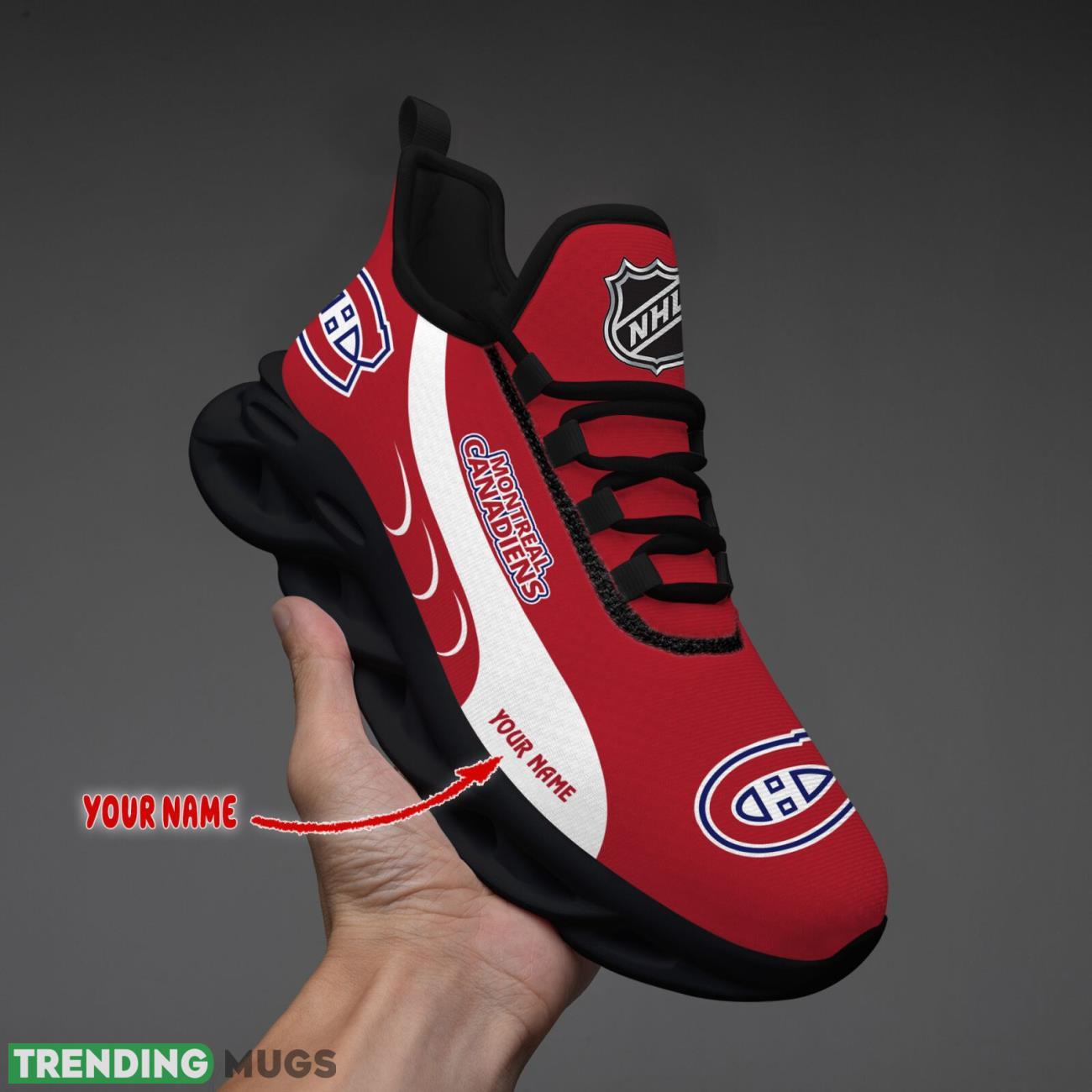 Montreal Canadiens Max Soul Shoes Custom Name Personalized Sneakers Running Gift Max Soul Montreal Canadiens Max Soul Shoes Custom Name Personalized Sneakers Running Gift Max Soul