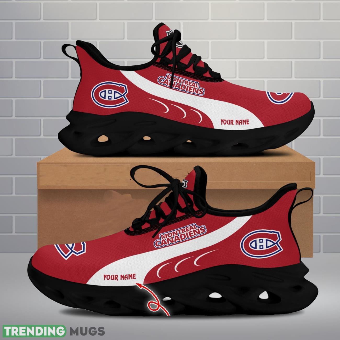 Montreal Canadiens Max Soul Shoes Custom Name Personalized Sneakers Running Gift Max Soul Montreal Canadiens Max Soul Shoes Custom Name Personalized Sneakers Running Gift Max Soul