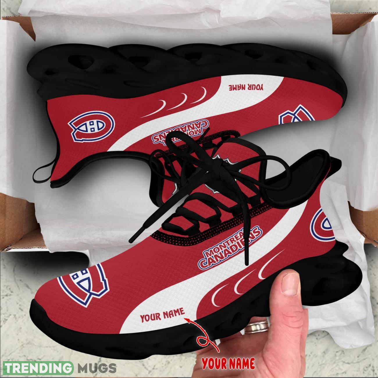 Montreal Canadiens Max Soul Shoes Custom Name Personalized Sneakers Running Gift Max Soul Montreal Canadiens Max Soul Shoes Custom Name Personalized Sneakers Running Gift Max Soul