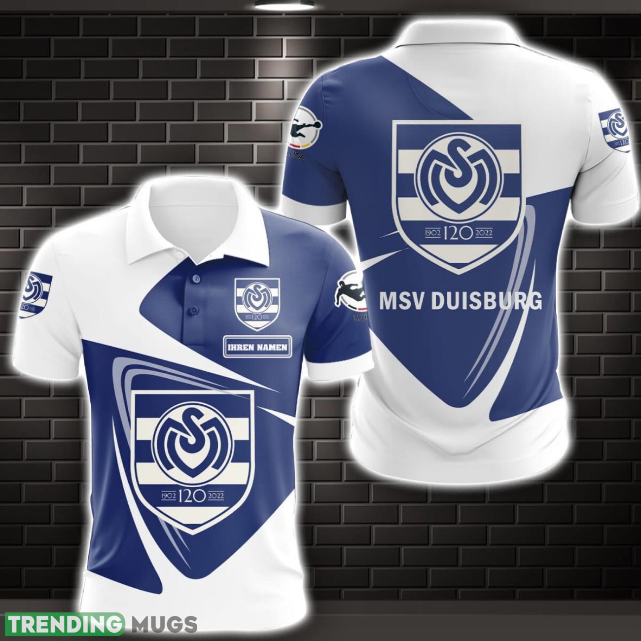 MSV Duisburg 3D Polo Shirt Sport Gift For Men Custom Name Product Photo 1 MSV Duisburg 3D Polo Shirt Sport Gift For Men Custom Name Product Photo 1