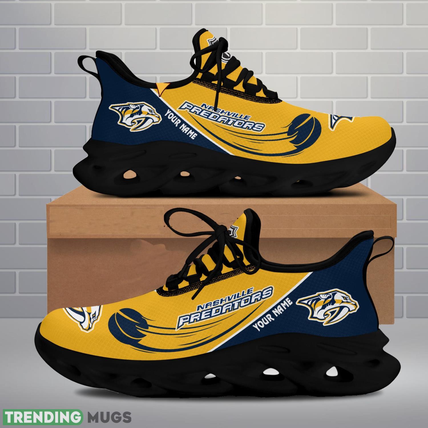 Nashville Predators Team Max Soul Shoes Custom Name Men Women Sport Gift Running Sneakers Max Soul Nashville Predators Team Max Soul Shoes Custom Name Men Women Sport Gift Running Sneakers Max Soul