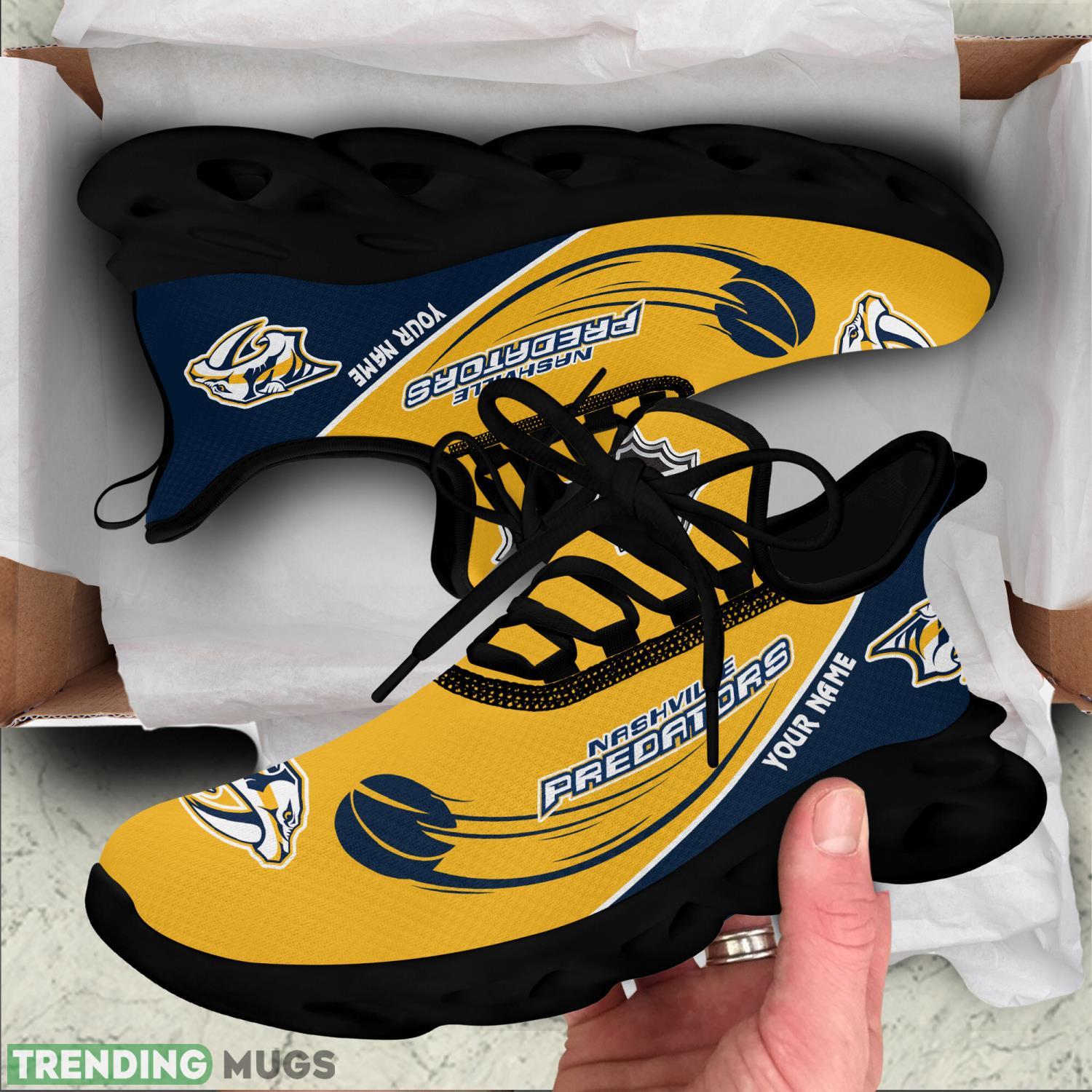 Nashville Predators Team Max Soul Shoes Custom Name Men Women Sport Gift Running Sneakers Max Soul Nashville Predators Team Max Soul Shoes Custom Name Men Women Sport Gift Running Sneakers Max Soul